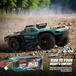 Hosim 1/14 RTR Brushless RC Cars for Adults Fast 50mph, Short-Course RC Trucks 4x4 All Terrain Off Road Electric Hobby RC Monster Trucks Waterproof High Speed Remote Control Car with 3S Battery