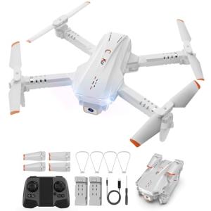 Mini drone for Kids,Drones with Camera for Adults,Kids Drone with Gesture Control, One Key Start/Land, 3D Flips, Waypoints Fly, Headless Mode, 1080P HD FPV Foldable RC Quadcopter Toys Gifts for Boys