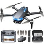 GPS Drone with 2K Camera for Adults, 5G FPV Foldable Drone with 4.5" Screen Controller, Brushless Motor, Tap Fly & Circle Fly, GPS Auto Return, Follow Me, Long Flight Time RC Quadcopter for Beginners