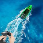 RANFLY RC Boat with Storage Package, 30+ MPH Fast Remote Control Boat with 2 Rechargeable Battery, 2.4G Large RC Electric Boats Pool Toys with LED Lights for Adults and Kid