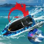 RANFLY RC Boat with Storage Package, 30+ MPH Fast Remote Control Boat with 2 Rechargeable Battery, 2.4G Large RC Electric Boats Pool Toys with LED Lights for Adults and Kid