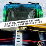 RANFLY RC Boat with Storage Package, 30+ MPH Fast Remote Control Boat with 2 Rechargeable Battery, 2.4G Large RC Electric Boats Pool Toys with LED Lights for Adults and Kid