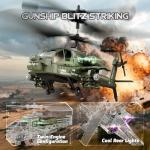 XIKOTEC Military RC Helicopter with Gyro & LED