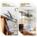 XIKOTEC Military RC Helicopter with Gyro & LED