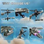 XIKOTEC Military RC Helicopter with Gyro & LED