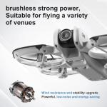 Hobby RC Drone With Display Screen, Airplane Helicopter With Dual Cameras (180° Adjustable), 360° Propeller Protection,Optical Flow Positioning, Brushless Motor, One Key Takeoff/Landing, Headless Mode, Emergency Stop,Tail LED Light, Waypoint Flight, Lateral Flight And Turning, Propeller Guard, 2 Batteries, Memory Card, Card Reader, Handbag, Beginner-Friendly FPV Remote Control Plane Copter Quadcopter