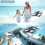 Drones for Kids with Camera, Remote Control Mini Drones for Adults with Altitude Hold, One-Key Take Off/Landing, 3 Speed Modes, Headless Mode, 2 Batteries 1080P HD RC Quadcopter for Boys and Beginners
