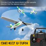 VOLANTEXRC RC Plane Trainer 3CH Remote Control Airplane with Prop Saver, 6-Axis Gyro Stabilizer & 3 Modes to Fly, Hobby Radio Controlled Aircraft RTF for Beginners, Adults (400mm,Green)