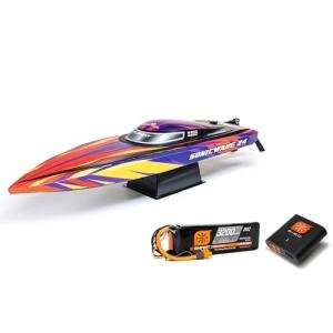 Pro Boat Sonicwake 24" Self-Righting Brushless Deep-V RTR Battery & Charger Included Red PRB-1992T1