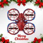 Spider Mini Drone for Kids with 3 Lighting Effects 2 Batteries, RC Helicopter with Altitude Hold, 360° Flips, Headless Mode, 3 Speed, Birthday Gifts Toys for Beginners 8-12 Boys Girls