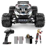 DEERC Brushless Fast RC Cars for Boys & Adults, 55KM/H, 1:18 Off-Road RC Truck, All Terrain 4x4 Racing Mecha Car, 50 Mins, Waterproof Remote Control Monster Truck, Compatible with 3S Battery