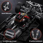 DIKAVEY 1:12 RC Rally Car Fast Max 50 MPH,Drift Car with Gyro 4X4,Brushless Fast RC Cars with 3S 2200 mAh Battery,1/12 Remote Control Cars for Adults for 4WD,for Racetrack & Mud-Red