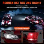 DIKAVEY 1:12 RC Rally Car Fast Max 50 MPH,Drift Car with Gyro 4X4,Brushless Fast RC Cars with 3S 2200 mAh Battery,1/12 Remote Control Cars for Adults for 4WD,for Racetrack & Mud-Red