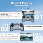 FPV Drone with Camera 1080P HD - Foldable RC Quadcopter for Adults Beginners Kids, Voice Control, Gesture Selfie, Headless Mode, 2 Batteries 30 Min Long Flight Time, Portable Travel Case, Beginner Friendly Drone