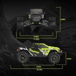 RIAARIO 1/10 Brushless RC Cars, Monster Truck, 50+ MPH, 4WD, Waterproof, Carbon Fiber, Black, Ages 8+