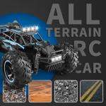 Carox Remote Control Car, 2.4GHz 25KM/H High Speed RC Car, 1:18 Off-Road Monster Truck with LED Lights and 1800mAh Rechargeable Battery – Ideal Gift for Boys 6+