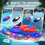 flycites RC Battle Boat 2-Pack with Water Spray, Remote Control Boat Toys Dual Combat Modes, LED Lights - for Pools, Lakes, Outdoor Fun - Gift for Boys, Kids, Adults