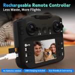 Morlyrctooy M18LCD Drone with 4K Camera for Adults Drone with Screen on Controller Brushless Motor Optical Flow Positioning Headless Mode One Key Takeoff/Landing RC Quadcopter for Beginners Adults Gifts