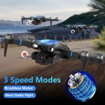 Morlyrctooy M18LCD Drone with 4K Camera for Adults Drone with Screen on Controller Brushless Motor Optical Flow Positioning Headless Mode One Key Takeoff/Landing RC Quadcopter for Beginners Adults Gifts
