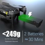 Weavixol Drone With Camera For Beginner 1080p, Brushless Drones With Screen On Controller, No FAA, Under 249g, Beginner Drone With Altitude Hold, One Key Take Off/Land, 360 Flips,Trajectory Flight, 2 Batteries