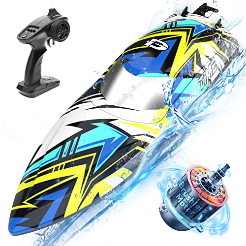 DEERC Brushless Racing RC Boat - 30+ mph Speed