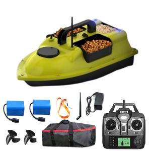 SINJEE Bait Boat, GPS RC Bait Boat with 500m/546yards Remote Control, 4.4lbs Load Capacity, Dual Battery & Motor System for Long-Range Bait Deployment, Ideal for Fishing Enthusiasts (Yellow Mix)