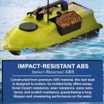 SINJEE Bait Boat, GPS RC Bait Boat with 500m/546yards Remote Control, 4.4lbs Load Capacity, Dual Battery & Motor System for Long-Range Bait Deployment, Ideal for Fishing Enthusiasts (Yellow Mix)