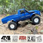 Apawband RC Crawler WPL C24 RC Rock Crawler RC Truck 4x4 Off Road RTR, 1/16 Scale Remote Control Truck All Terrain 2.4 Ghz with Proportional Steering LED Lights Hobby Toys Adult