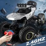 Jiakora Remote Control Car 1:12 Off Road Truck, Metal Shell LED Headlights Offroad Monster RC Truck, RC Cars Toys for Boys 4-7 8-12 Year Old Kids, Gifts for Kids