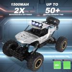 Jiakora Remote Control Car 1:12 Off Road Truck, Metal Shell LED Headlights Offroad Monster RC Truck, RC Cars Toys for Boys 4-7 8-12 Year Old Kids, Gifts for Kids