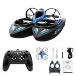 XOS Mini 3 in 1 Indoor & Outdoor Remote Drone, RC Airplane Plane, RC Quadcopter Multirotor Helicopter, RC Car & RC Boat with Auto Hovering, 3D Flips, Headless Mode for Kids Birthday Gifts