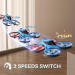 XOS Mini 3 in 1 Indoor & Outdoor Remote Drone, RC Airplane Plane, RC Quadcopter Multirotor Helicopter, RC Car & RC Boat with Auto Hovering, 3D Flips, Headless Mode for Kids Birthday Gifts