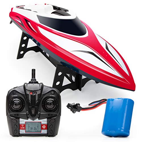 Force1 Velocity H102 Fast RC Boat - Red