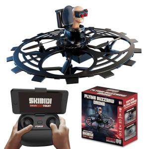 Force1 Officially Licensed Skibidi Toilet Toy RC Drone - Flying Buzzsaw Drones with Camera, 1080p FPV Video Recording, Headless Mode, Altitude Hold, Speed Control, 2.4GHz Remote Control