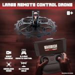 Force1 Officially Licensed Skibidi Toilet Toy RC Drone - Flying Buzzsaw Drones with Camera, 1080p FPV Video Recording, Headless Mode, Altitude Hold, Speed Control, 2.4GHz Remote Control
