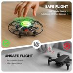 SYMA Drone for Kids with 6-Color LED Light, X660 Mini Drone with 3D Flip, Rotary Ascent, Headless Mode, Speed Switch and Full Protection RC Toys Gifts for Beginners Adults