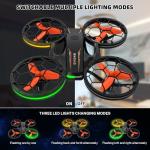Drones for Kids - RC Drone with Auto Hovering and Headless Mode, Quadcopter with LED Light, Propeller Full Protect, 3D Flips, 3 Batteries, Remote Control, Best Toys Gifts