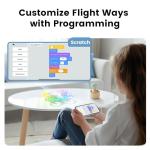 Ameta Drones for Kids Adults, RC Drone with 1080P HD FPV Camera, Cool Toys Gift for Boys Girls Teenage, STEM Toys with LED Light, Propeller Full Protect, 2 Batteries Long Flight Time and Remote Control, Easy to Fly