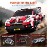 DIKAVEY 1:12 RC Rally Car Fast Max 50 MPH,Drift Car with Gyro 4X4,Brushless Fast RC Cars with 3S 2200 mAh Battery,1/12 Remote Control Cars for Adults for 4WD,for Racetrack & Mud-Red