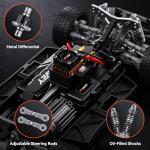 DIKAVEY 1:12 RC Rally Car Fast Max 50 MPH,Drift Car with Gyro 4X4,Brushless Fast RC Cars with 3S 2200 mAh Battery,1/12 Remote Control Cars for Adults for 4WD,for Racetrack & Mud-Red
