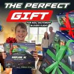 nutty toys RC Stunt Airplane for Kids & Adults - 3X Extended Battery Life, Top LED Jet Fighter Remote Control Plane Ages 8+, 360° Flip & Roll Drone, Best Stocking Stuffer Idea for Boys