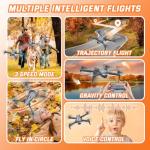 Drone with Camera for Kids Adults, Mini Foldable FPV Drones Remote Control Helicopter, RC Quadcopter with 1080P Live Video Camera, Gestures Selfie, One Key Start,2 Batteries, Toys/Gifts for Boys Girls