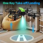 LE-IDEA Assembled Drone with Competition Model, RC Quadcopter with 3 Speed Modes Headless Mode, Mini Drone with Propeller Protection and 2 Batteries, Educational Aircraft for Adults Toys Gifts IDEA9