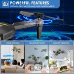 AVIALOGIC Mini Drone with Camera for Kids, Remote Control Helicopter Toys Gifts for Boys Girls, FPV RC Quadcopter with 1080P HD Live Video Camera, Altitude Hold, Gravity Control, 2 Batteries