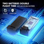 AVIALOGIC Mini Drone with Camera for Kids, Remote Control Helicopter Toys Gifts for Boys Girls, FPV RC Quadcopter with 1080P HD Live Video Camera, Altitude Hold, Gravity Control, 2 Batteries