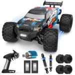 Highmall 1/16 4X4 High-Speed 50+KM/H(Peak) RC Cars Monster Truck - 390 Motor Durable axle & Suspension | 3000mAh Batteries | rc Cars Toys Christmas Birthday for Teens Aged 14+