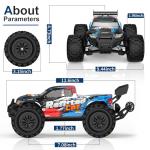 Highmall 1/16 4X4 High-Speed 50+KM/H(Peak) RC Cars Monster Truck - 390 Motor Durable axle & Suspension | 3000mAh Batteries | rc Cars Toys Christmas Birthday for Teens Aged 14+