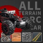 Carox Remote Control Car, 2.4GHz 25KM/H High Speed RC Car, 1:18 Off-Road Monster Truck with LED Lights and 1800mAh Rechargeable Battery – Ideal Gift for Boys 6+