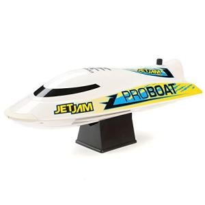 Horizon Hobby Pro Boat RC Jet Jam V2 12" Self-Righting Pool Racer Brushed RTR Batteries for Transmitter Not Included White PRB08031V2T2