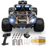 DEERC 1:14 Crawler RC Car, 48Kph High Speed RC Truck with LED Headlight for Boys Aldult, Offroad 4x4 2.4Ghz Remote Control Car, Monster Truck Toy, 2 Batteries, 40 Mins Running Time